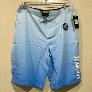 Hurley Dawn Ombre Swim Boardshorts. Boys Size 20. Blue Ombre. NWTS!
